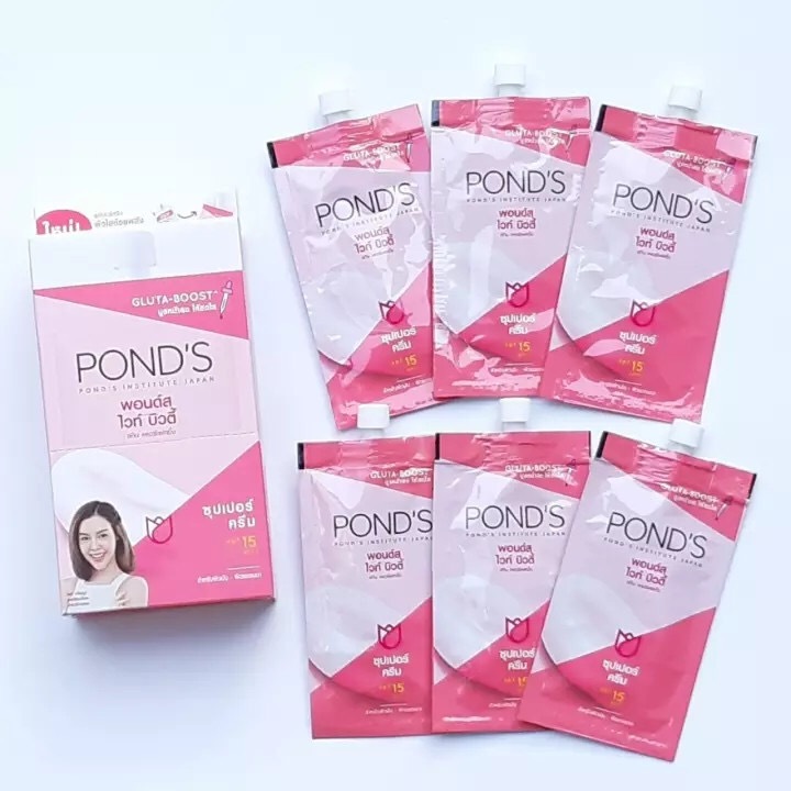 Kem dưỡng trắng da mặt Pond's chính hãng thái lan dùng cho mặt hoặc trộn kem body tuýp 7gr - DORIS