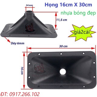 2 cái phểu trép kèn loa kéo họng tép nhựa 16x30 hong loa trep hong loa treble array hong loa trep 350 450 750