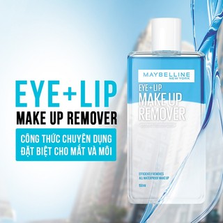 Nước tẩy trang dành cho Mắt Môi Maybelline Eye & Lip Makeup Remover 150ml