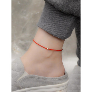 Vòng đeo chân bi bạc khóa rút
