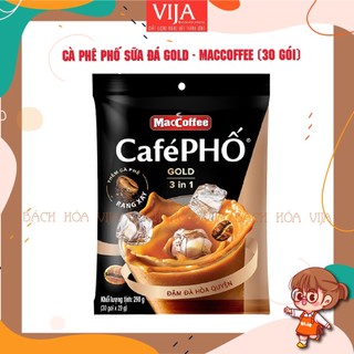 Cà phê sữa đá maccoffee café phố gold 3in1 túi 30 gói*29g