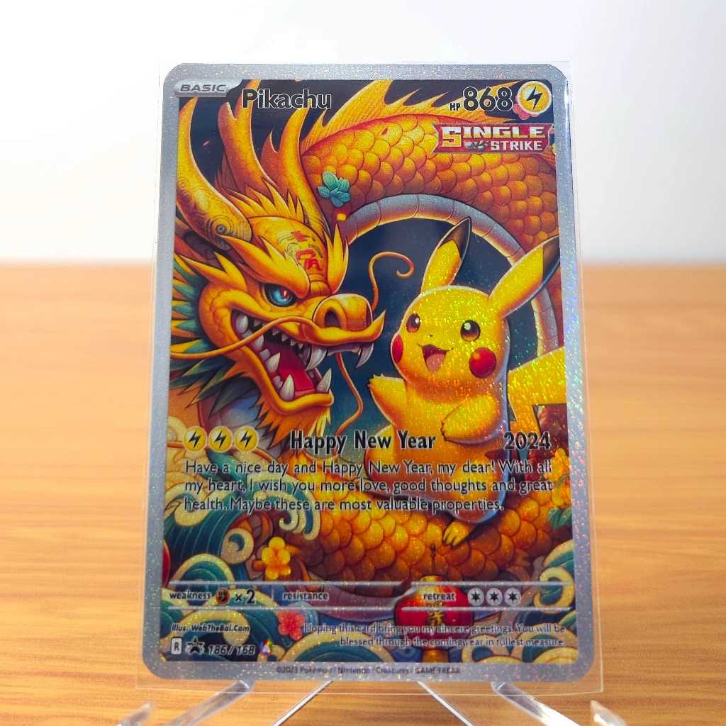 🌟GIÁ SỐC🌟 Thẻ Bài Pokemon TCG Pikachu V Vmax Bộ Sưu Tập New Year 2024 Evolving Skies Scarlet and Violet