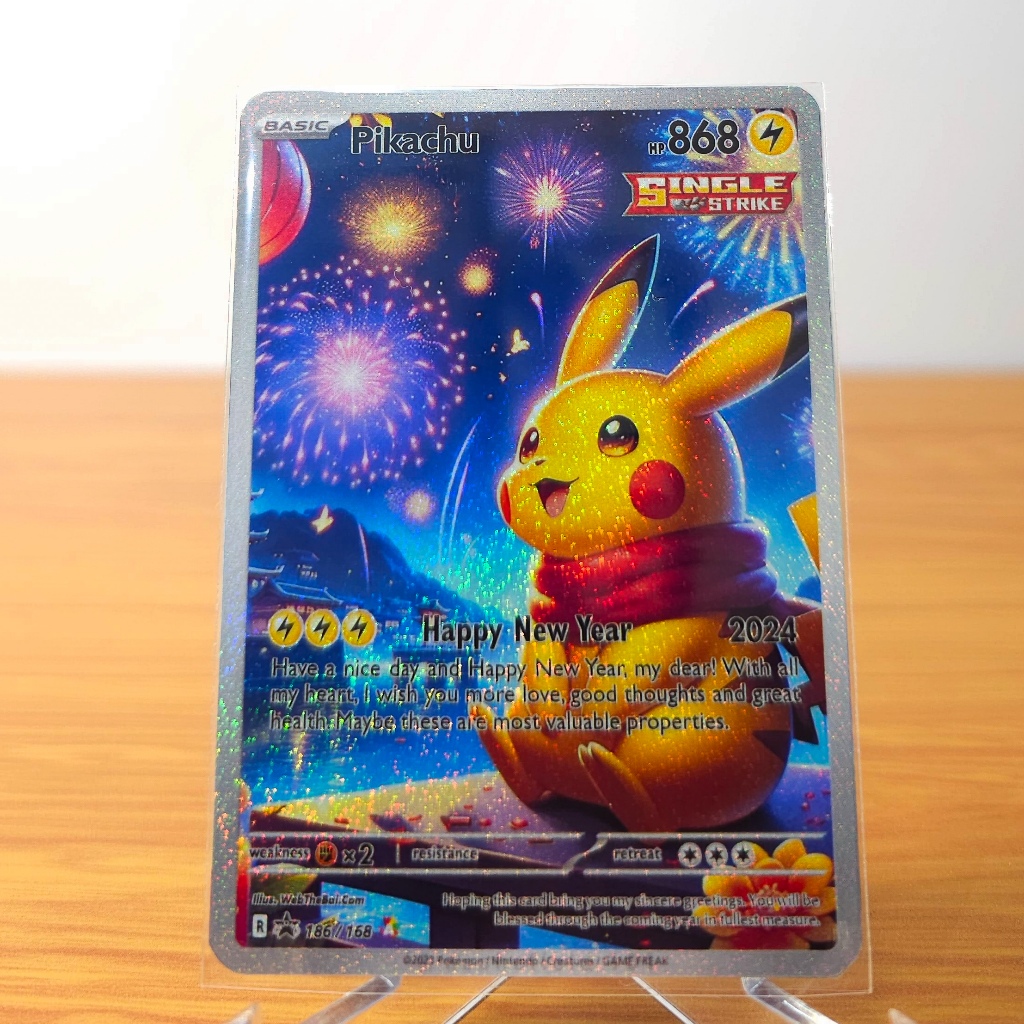 🌟GIÁ SỐC🌟 Thẻ Bài Pokemon TCG Pikachu V Vmax Bộ Sưu Tập New Year 2024 Evolving Skies Scarlet and Violet