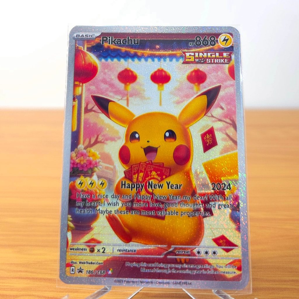 🌟GIÁ SỐC🌟 Thẻ Bài Pokemon TCG Pikachu V Vmax Bộ Sưu Tập New Year 2024 Evolving Skies Scarlet and Violet
