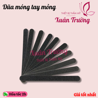 Combo 10 Dũa móng tay giấy đen mỏng dũa móng thật chuyên dụng làm nails | Dũa móng tay mỏng