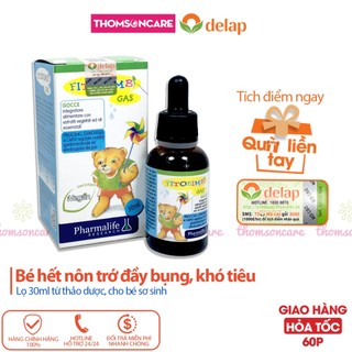 Gas Bimbi - hỗ trợ giảm rối loạn tiêu hóa cho bé - Chai 30ml - nhập khẩu từ hãng Fitobimbi của Ý