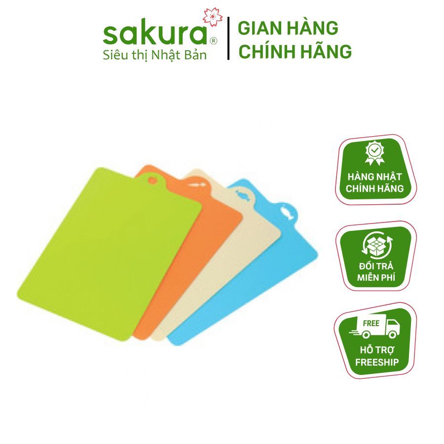 Set 4 thớt dẻo thái rau củ, thịt, cá