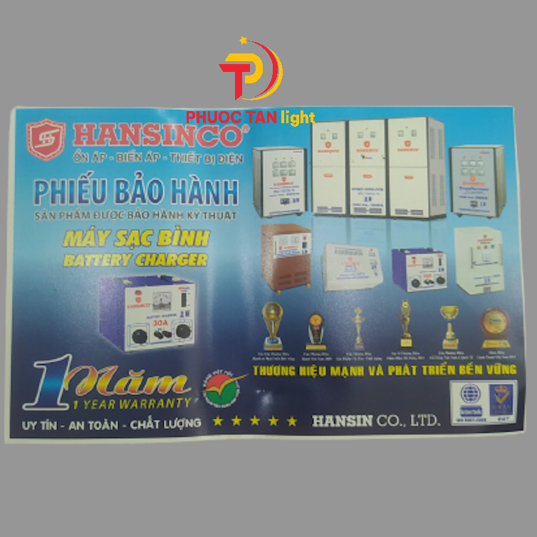Máy Sạc Bình Acqui HanSinCo , Tự Ngắt Khi Nạp Đầy 100% Dây Đồng