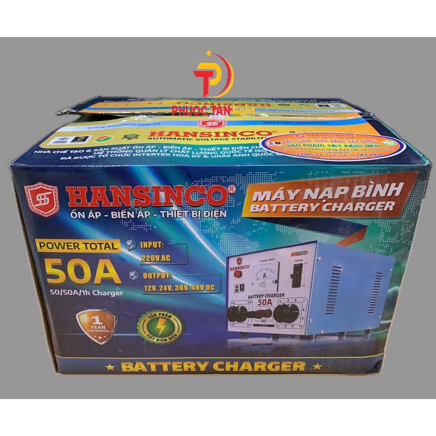 Máy Sạc Bình Acqui HanSinCo , Tự Ngắt Khi Nạp Đầy 100% Dây Đồng