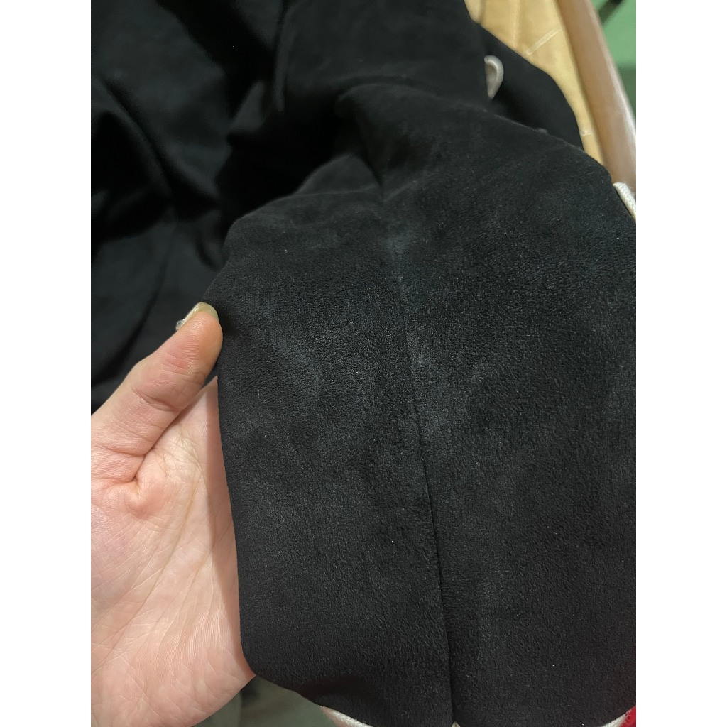 Áo Khoác Nam Da Lộn - Áo Khoác Tay Thêu Chữ