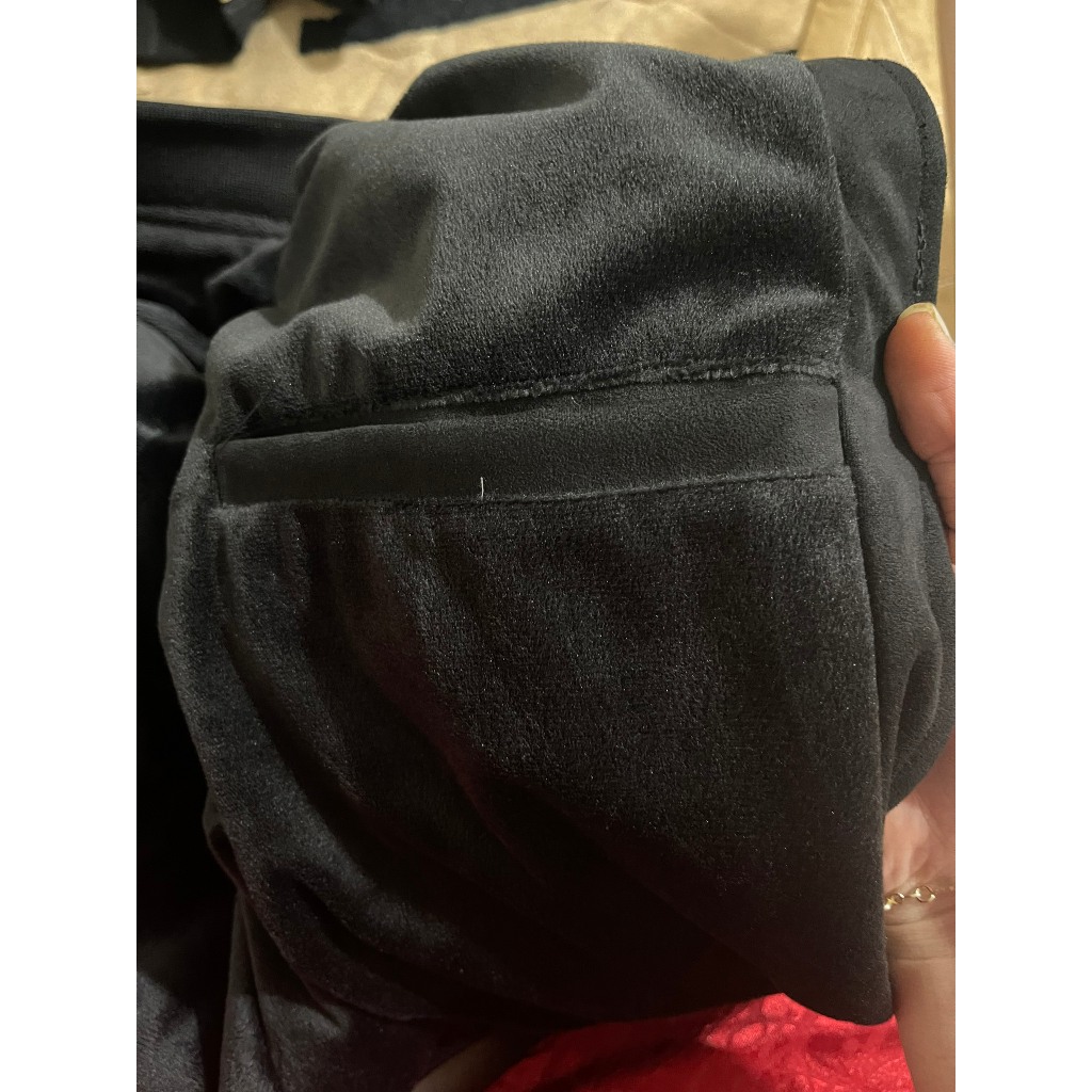 Áo Khoác Da Nhung Nam - Tay Thêu- Lót Lông