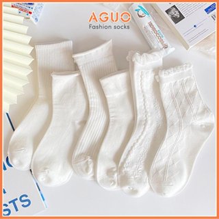 Tất cổ cao nữ phong cách Lolita dễ thương, chất vải co giãn thoáng khí - Aguo Shop