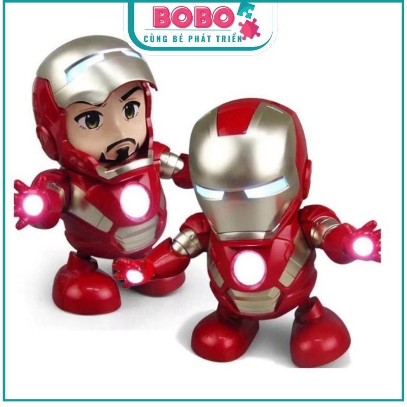 Robot Người Sắt Nhảy Múa Vui Nhộn, Ironman Người Sắt Dancer - Đồ Chơi Cho Bé