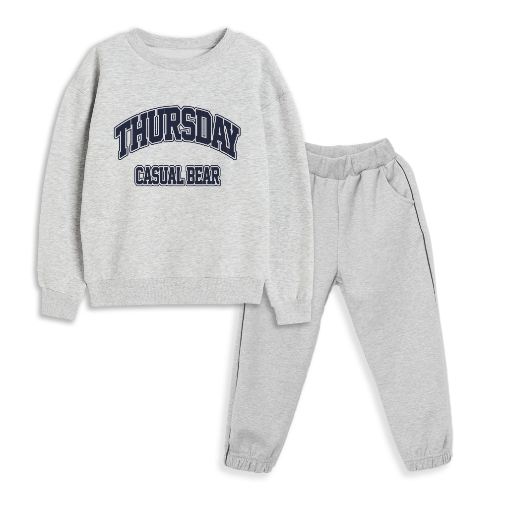 Bộ đồ thu đông Icotton cho bé hình THURSDAY BG245
