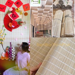 Sỉ Lẻ Mành tre trang trí Tết Giá Rẻ khổ rộng 40cm, 60cm, 80cm. Mành tăm tre đóng trần. Sỉ nguyên cuộn từ 4xk/1m dài.