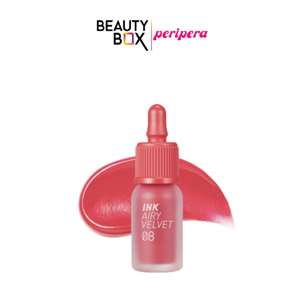 (Quà tặng không bán) Son Môi Peripera Ink Airy Velvet #08 Pretty Orange Pink