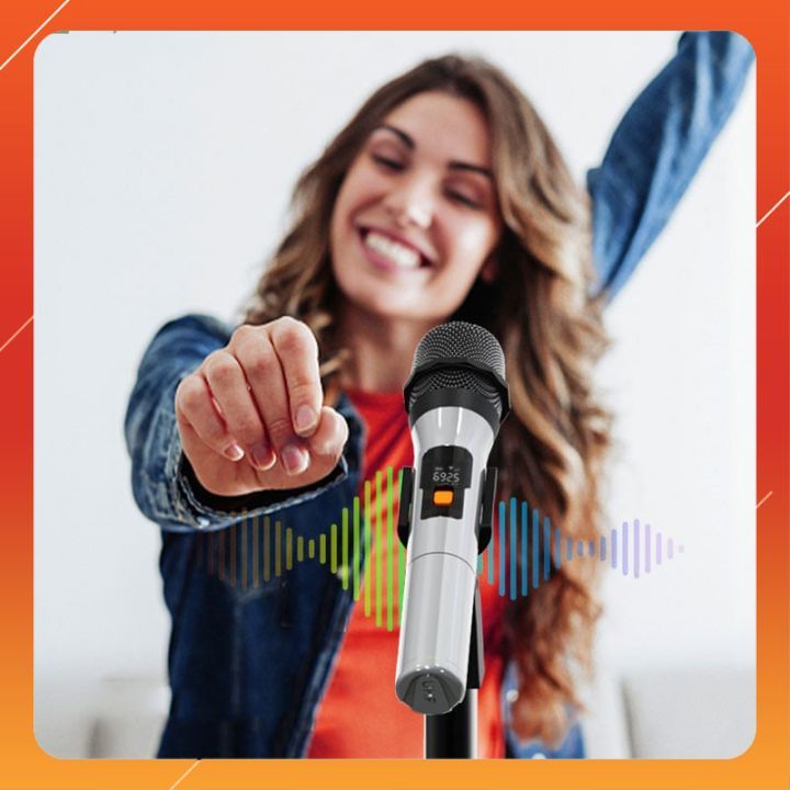 XXD-H16L-2 - Bộ 2 Micro Cầm Tay Không Dây UHF Cho Trợ Giảng, Thông Báo, Karaoke, Phạm Vi 50m