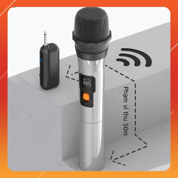 XXD-H16L-2 - Bộ 2 Micro Cầm Tay Không Dây UHF Cho Trợ Giảng, Thông Báo, Karaoke, Phạm Vi 50m