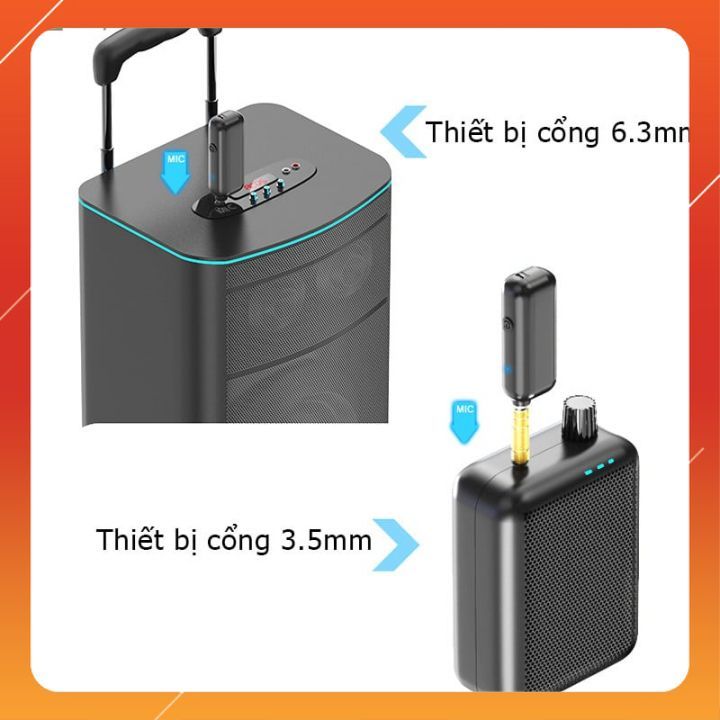 XXD-H16L-2 - Bộ 2 Micro Cầm Tay Không Dây UHF Cho Trợ Giảng, Thông Báo, Karaoke, Phạm Vi 50m