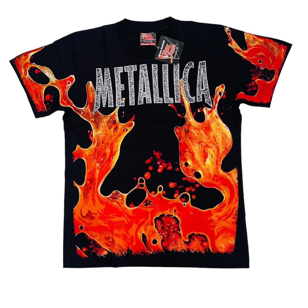 Áo Metallica - Áo Over Print - Áo Rock - Size M, L, XL, XXL - Áo in công nghệ Discharge - Rock band tee - Áo Thái Lan