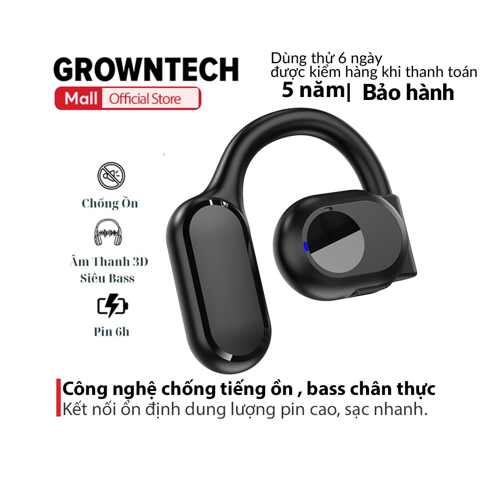 Tai nghe bluetooth chụp tai không dây chính hãng V5.2 Air9 TWS truyền âm qua xương tai giảm tiếng ồn kiểu dáng thể thao