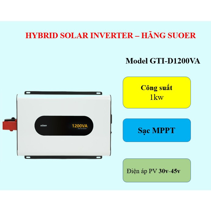 Hòa lưới bám tải Suoer GTI D1200VA/1000w