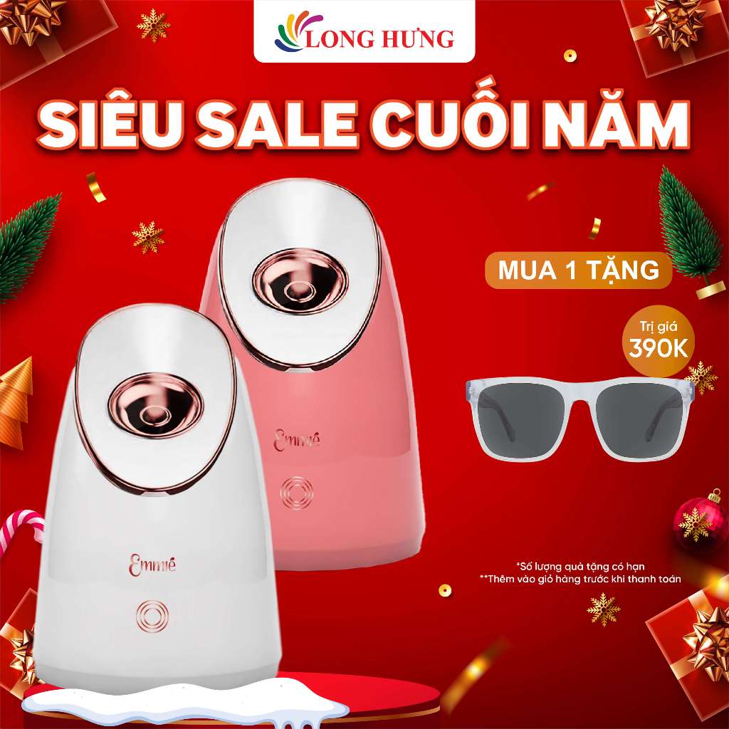 Máy xông hơi mặt Emmié by HappySkin Nano Ionic Facial Steamer & Humidifier