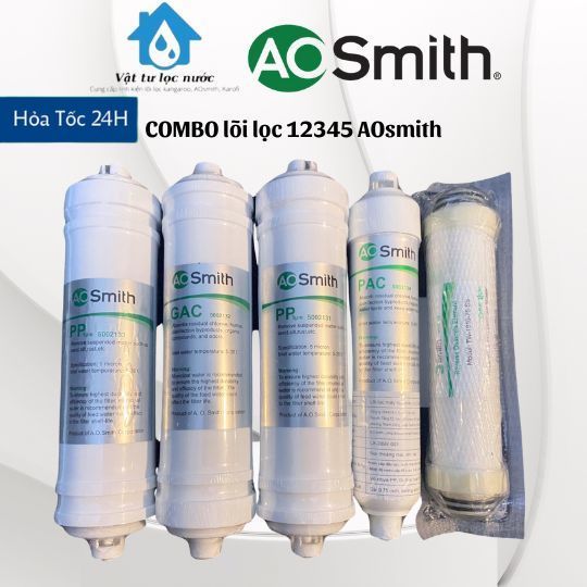 Lõi lọc nước số12345 AOsmith CHÍNH HÃNG 💥 lõi cho tất cả các dòng máy Ao smith cút nối nhanh G1,G2,A1,A2,E2,E3M1..