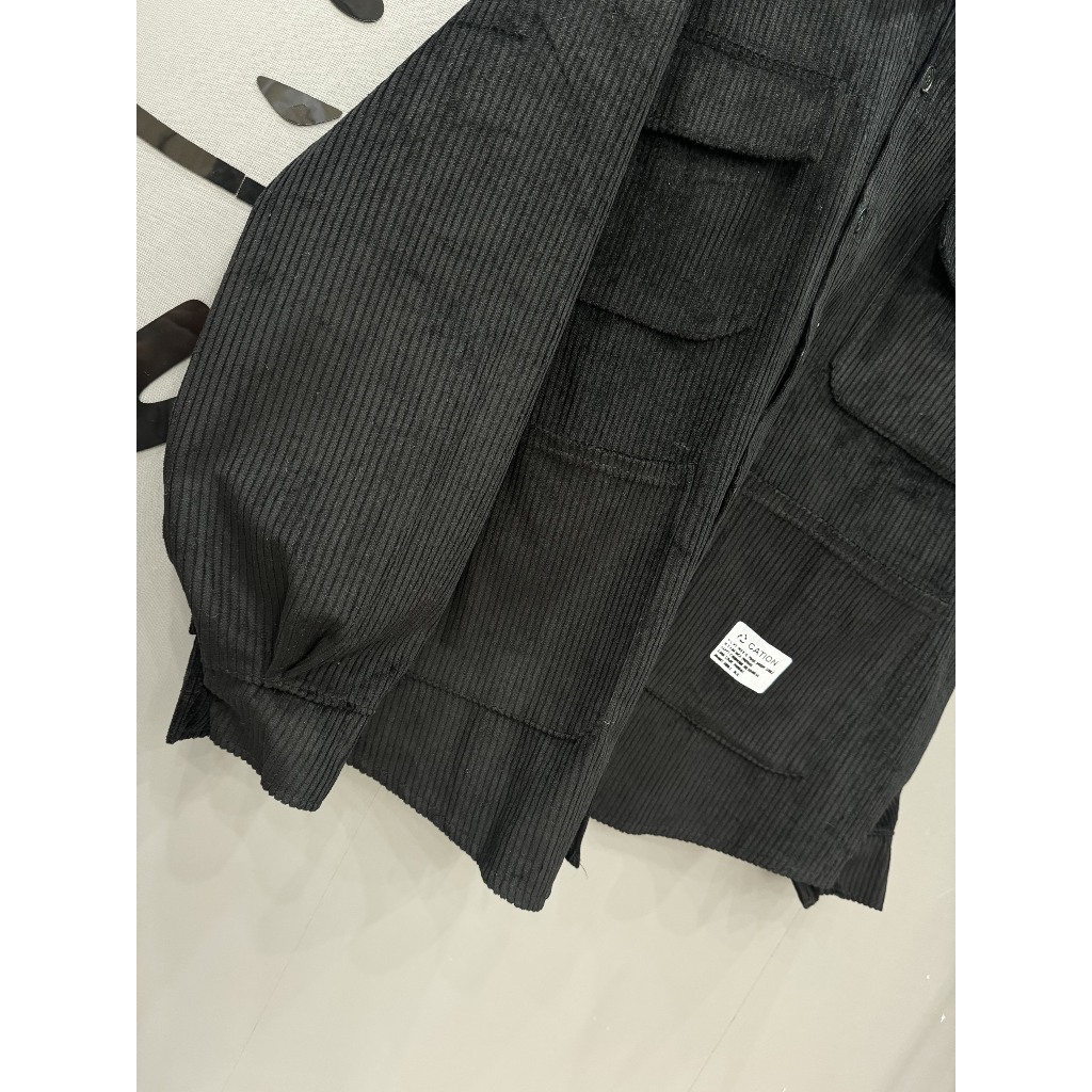 Sơ mi nhung 4 túi hộp basic