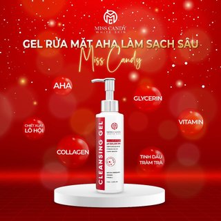  Gel Rửa Mặt AHA Làm Sạch Sâu Miss Candy White Skin - 120ml