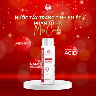  Nước Tẩy Trang Tinh Khiết Phân Tử HA Làm Sạch Sâu Dịu Nhẹ Miss Candy White Skin - 120ml