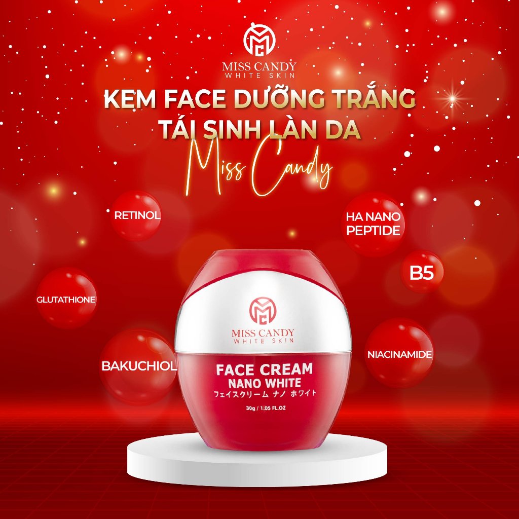 Kem Face Dưỡng Trắng Tái Sinh Làn Da Miss Candy White Skin - 30g