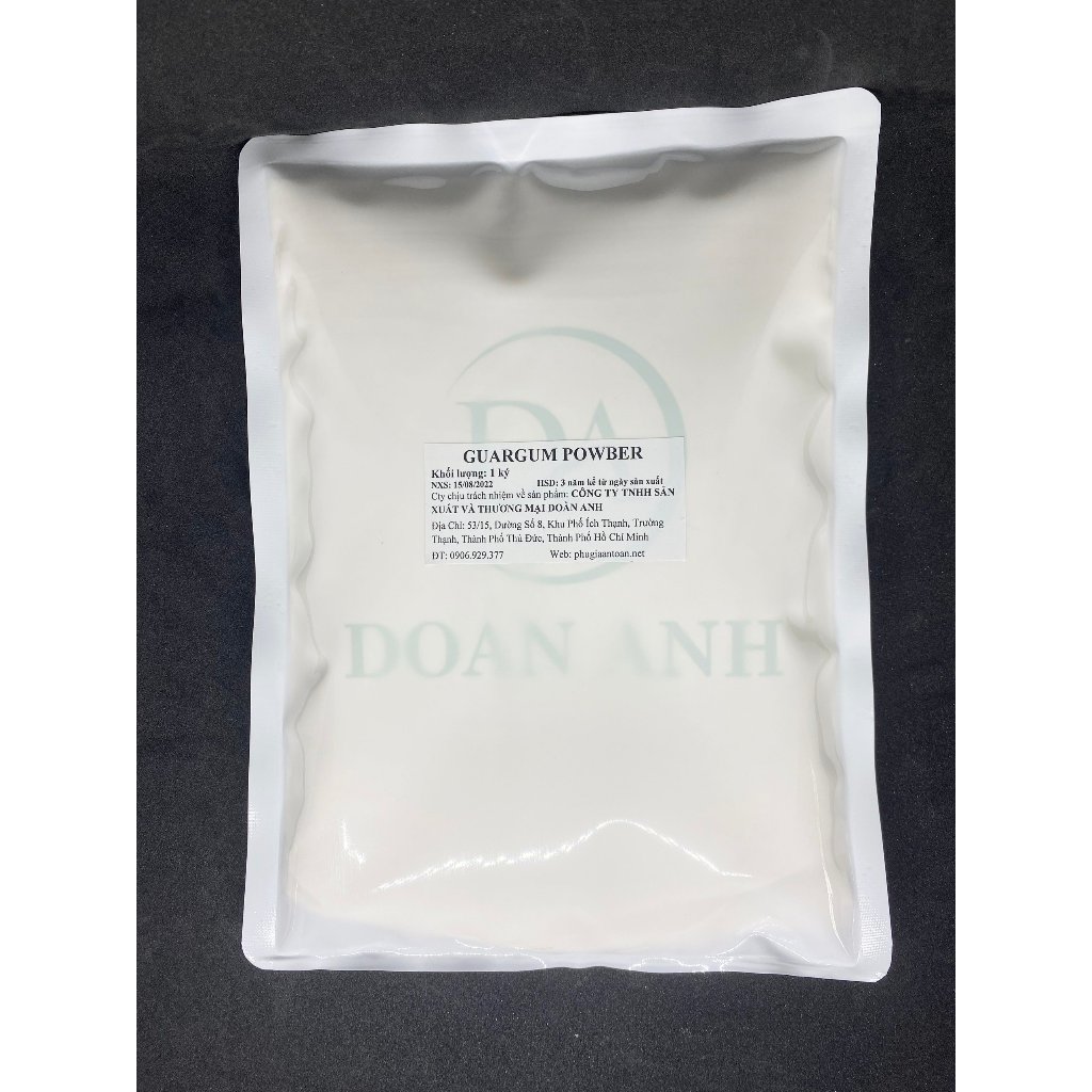 Phụ gia làm đặc và ổn định chất nhũ hoá làm kem, bánh ngọt, nhũ tương, sữa đặc, sữa chua- Guar Gum