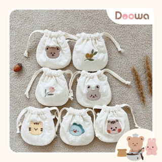 Túi đựng tỏi, đựng lì xì có quai đeo, hoạt tiết Hàn Quốc dễ thương cho bé