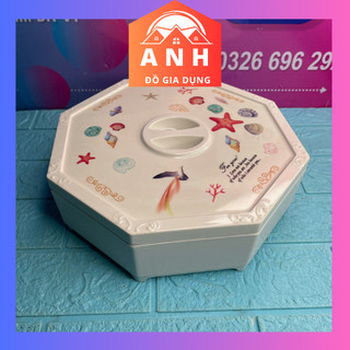 Khay đựng hộp mứt phíp sứ cao cấp, sang trọng .