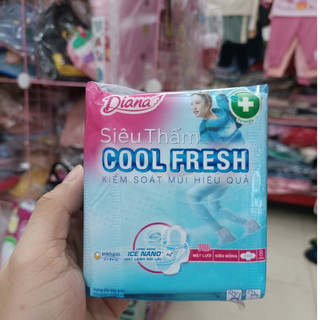 BĂNG VỆ SINH DIANA SIÊU THẤM COOL FRESH 8 MIẾNG