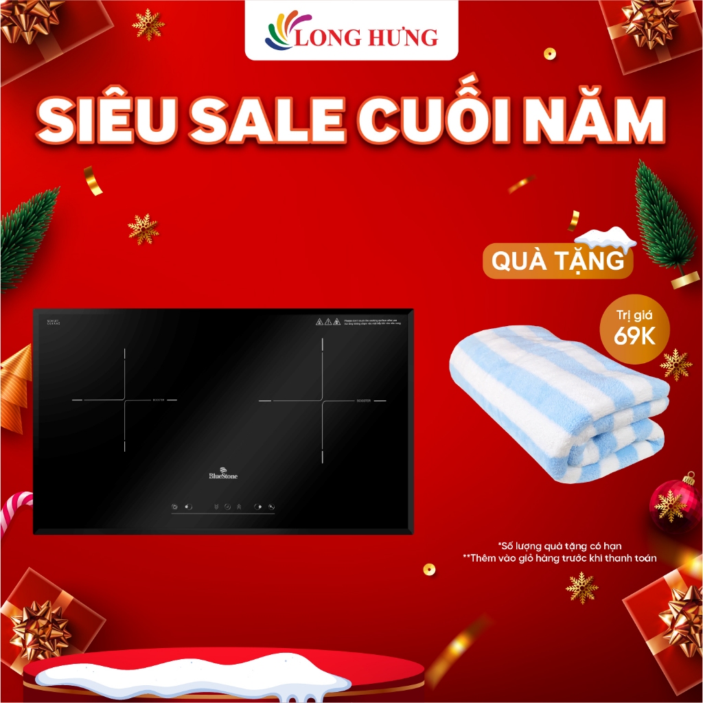 Bếp điện từ đôi Bluestone ICB-6835 - Hàng chính hãng