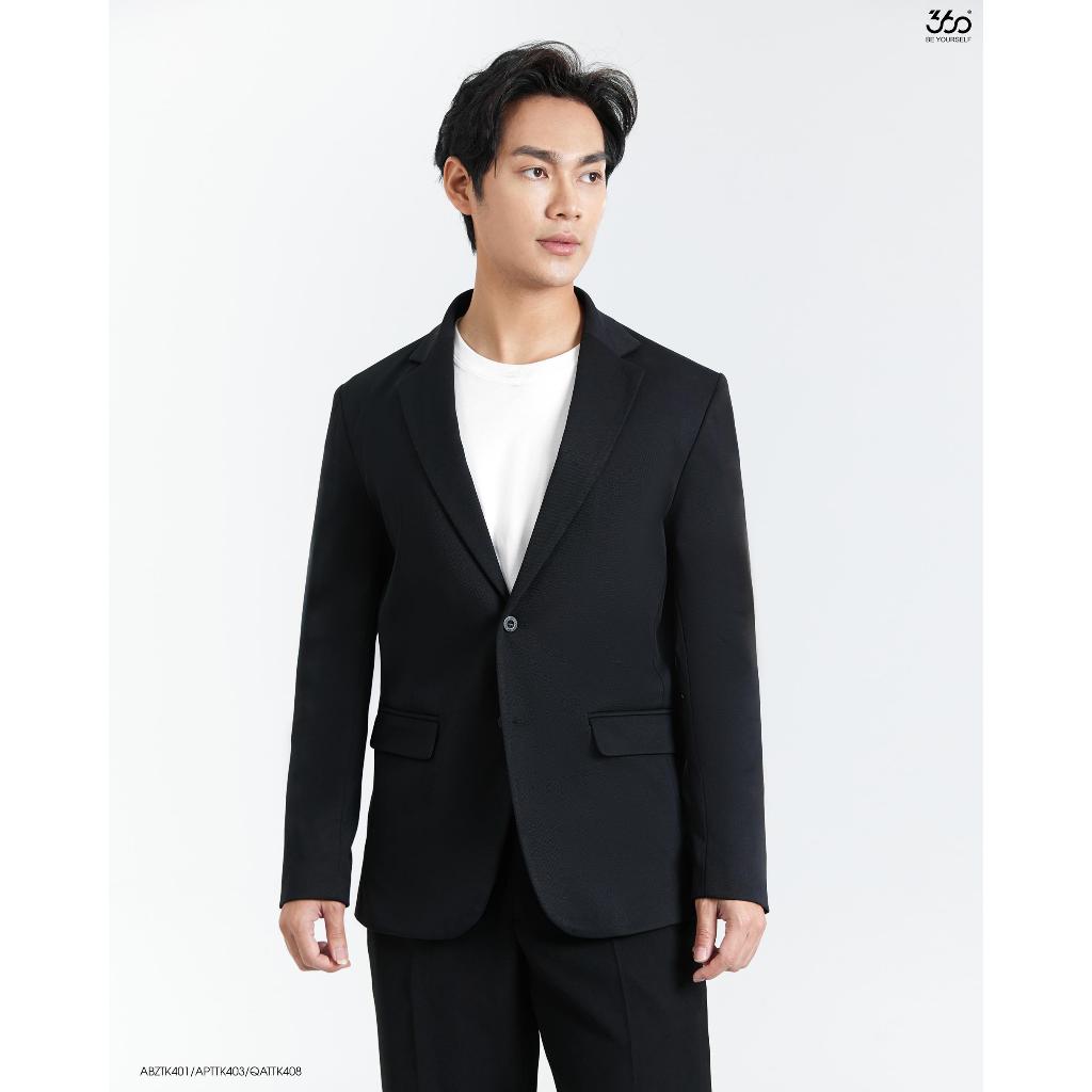 Áo khoác blazer nam thương hiệu 360 Boutique kiểu dáng trẻ trung thoải mái chất liệu cao cấp - ABZTK401