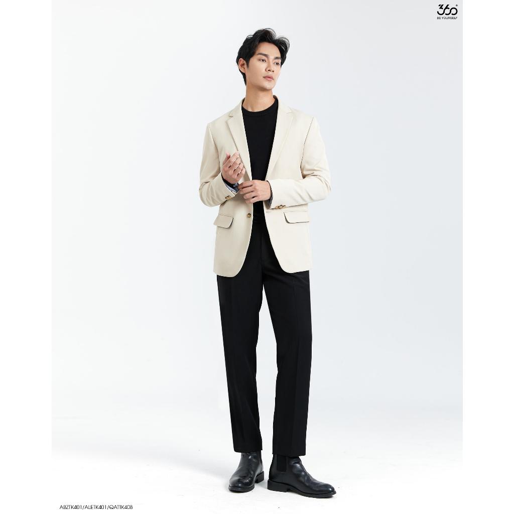 Áo khoác blazer nam thương hiệu 360 Boutique kiểu dáng trẻ trung thoải mái chất liệu cao cấp - ABZTK401