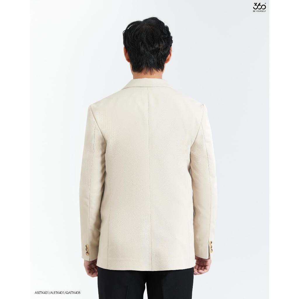 Áo khoác blazer nam thương hiệu 360 Boutique kiểu dáng trẻ trung thoải mái chất liệu cao cấp - ABZTK401