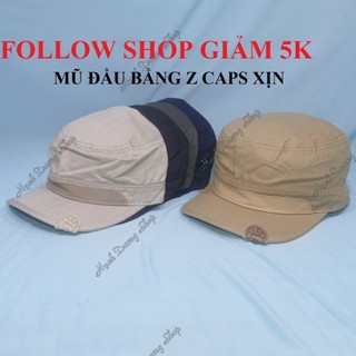 Nón kết đầu bằng xịn, mũ lưỡi trai nam cao cấp Z Caps vá da phía trước logo chữ Z ở góc mỏ kết