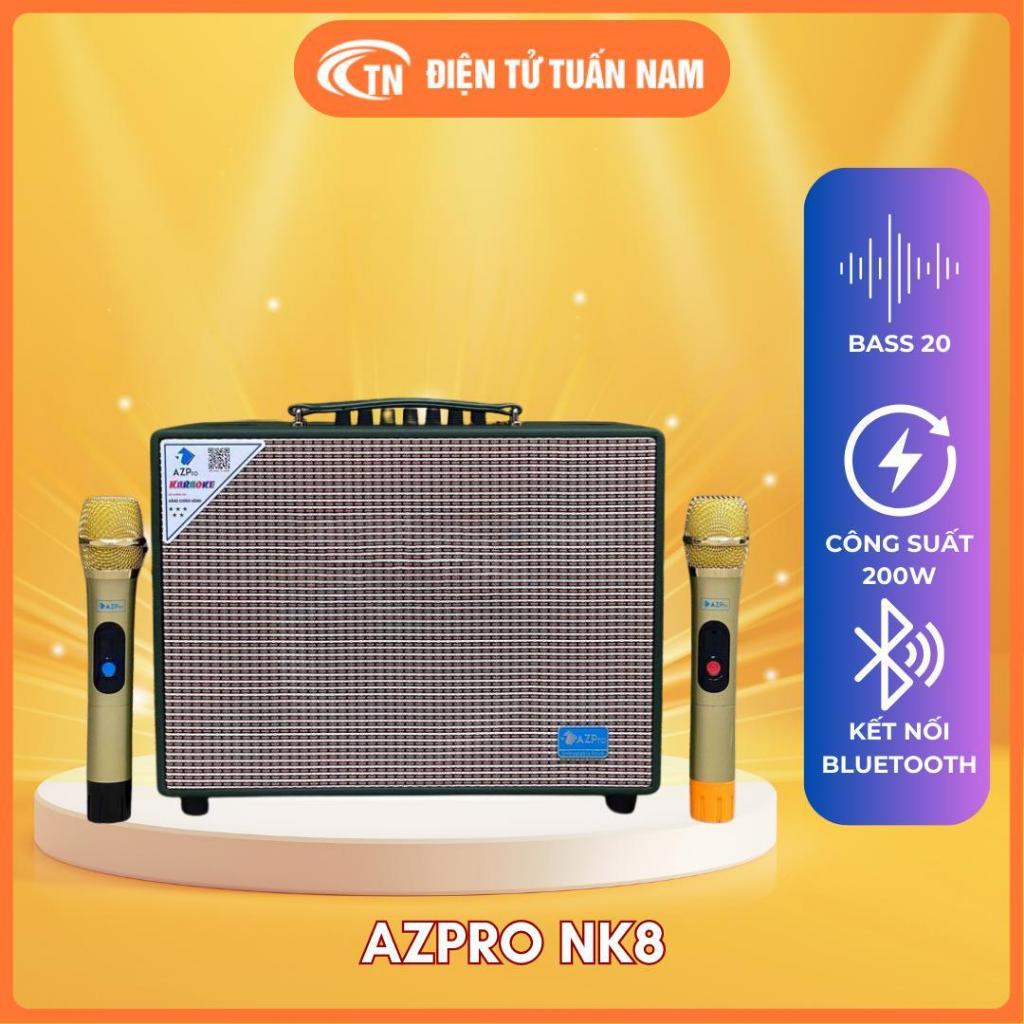 Loa Di Động Karaoke AZPro NK8 – Bass20 Công Suất 200W, Âm Thanh Hay