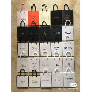Hộp quà , túi chính hãng mac, dior, ysl, chanel kèm thiệp làm quà tặng
