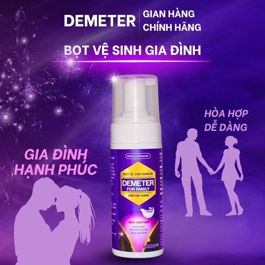 Bọt vệ sinh nữ nam Demeter 150ml dùng cho cả gia đình