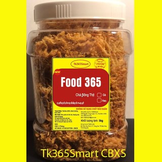 1kg chà bông xù sợi food 365