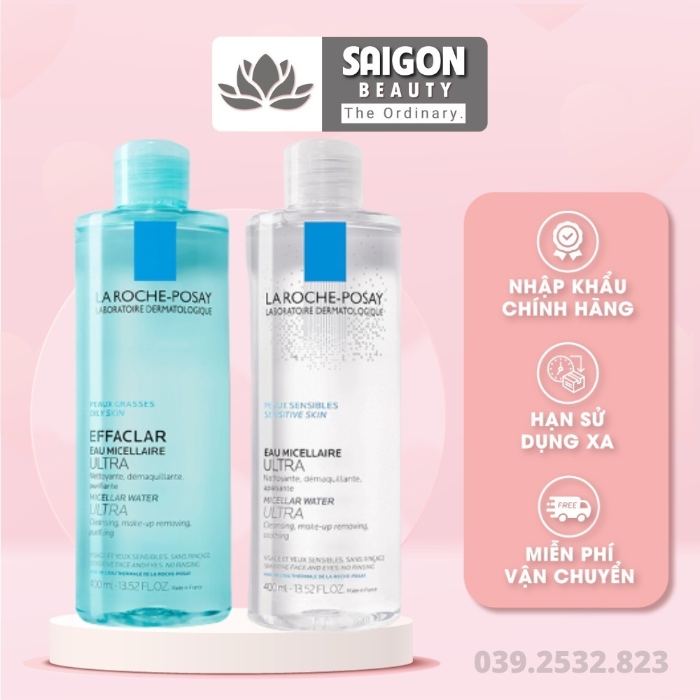 Nước Tẩy Trang La Roche Posay 400ml Da Dầu Da Và Nhạy Cảm