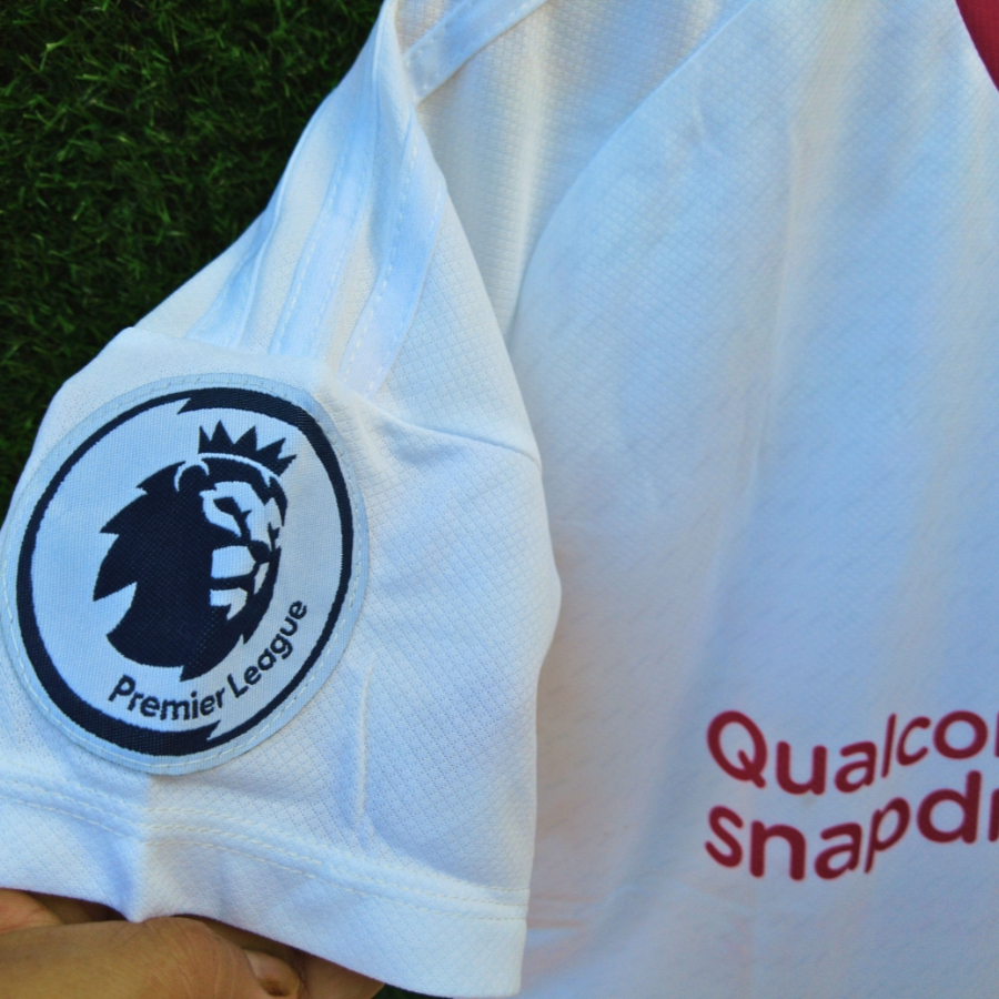 MU trắng thun mè, áo đá banh in tên số theo yêu cầu