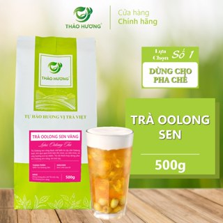 Trà Oolong Sen Vàng thương hiệu Thảo Hương (Chuẩn vị Highland) Gói 500g - Chuyên pha Trà Oolong sen vàng, Trà sen lá dứa