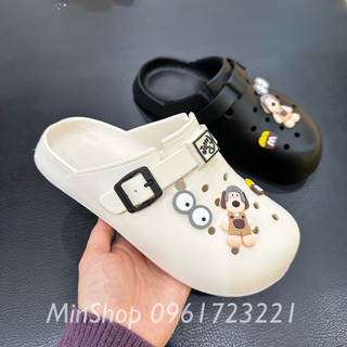 Dép sục cross nam nữ,giày sục độn đế 3cm chất liệu EVA stiker ngẫu nhiên cực xinh