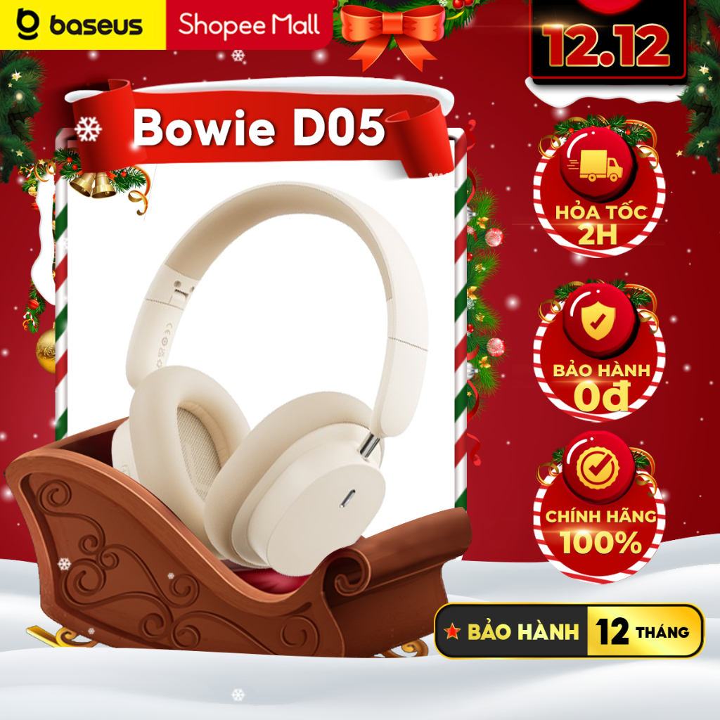 Tai nghe chụp tai Bowie D05 hiệu Baseus không dây